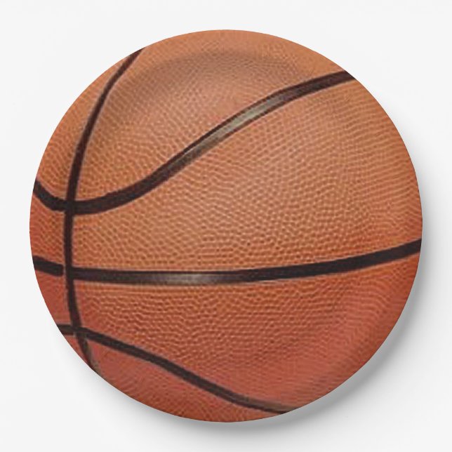 Assiettes En Carton Basket-ball Design Papier Plaque (Devant)