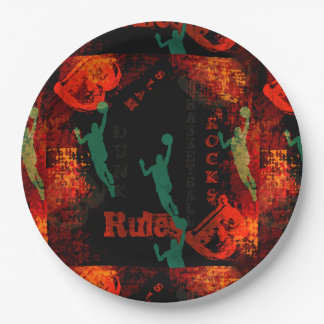 ASSIETTES EN CARTON BASKETBALL