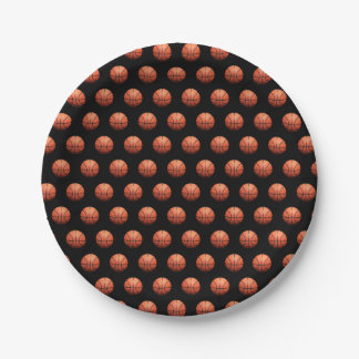 Assiettes En Carton Basketball Pattern