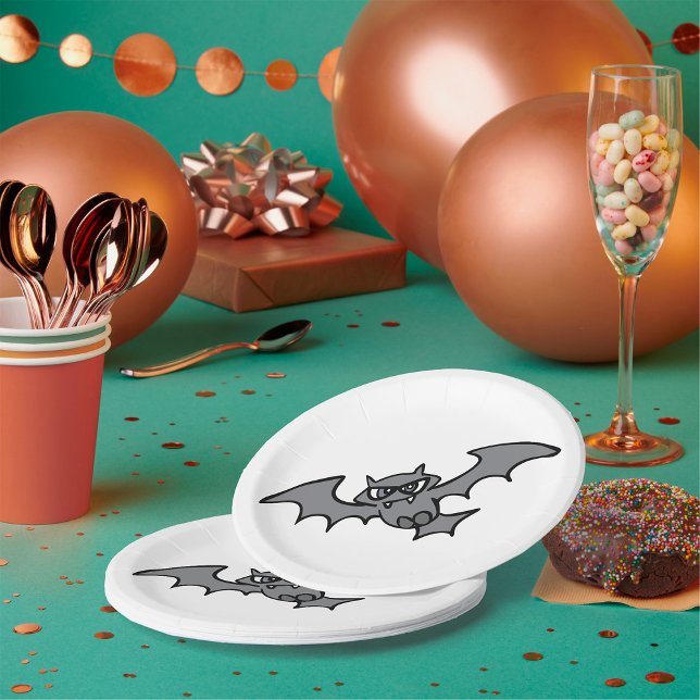 Assiettes En Carton Bat malin (Créateur téléchargé)