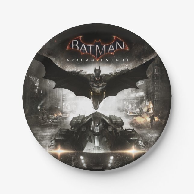 Assiettes En Carton Batman Arkham Knight Key Art (Devant)