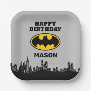 Assiettes En Carton Batman - Gotham City   Anniversaire