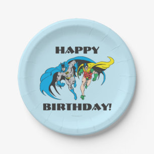 Assiettes En Carton Batman & Robin