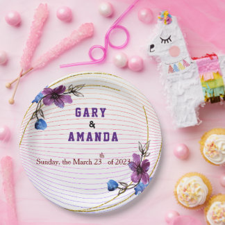 Assiettes En Carton Bâton à partir de pourpre