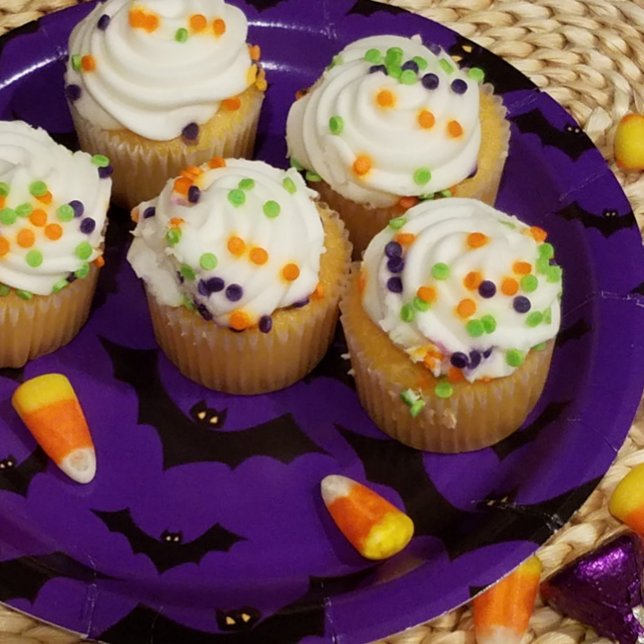 Assiettes En Carton Bats d'Halloween (Créateur téléchargé)