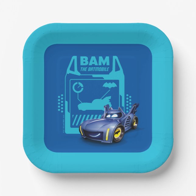 Assiettes En Carton Batwheel™ Bam - Batmobile (Recto)