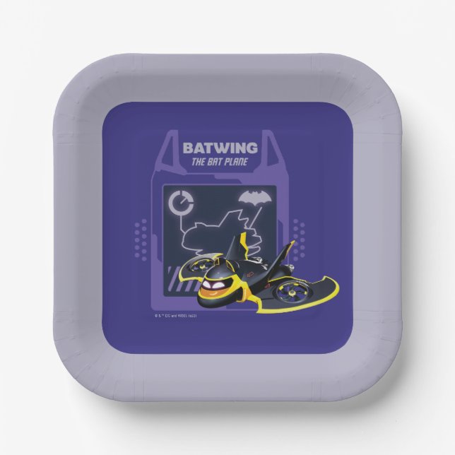 Assiettes En Carton Batwheel™ Batwing - Plan De Batterie (Recto)