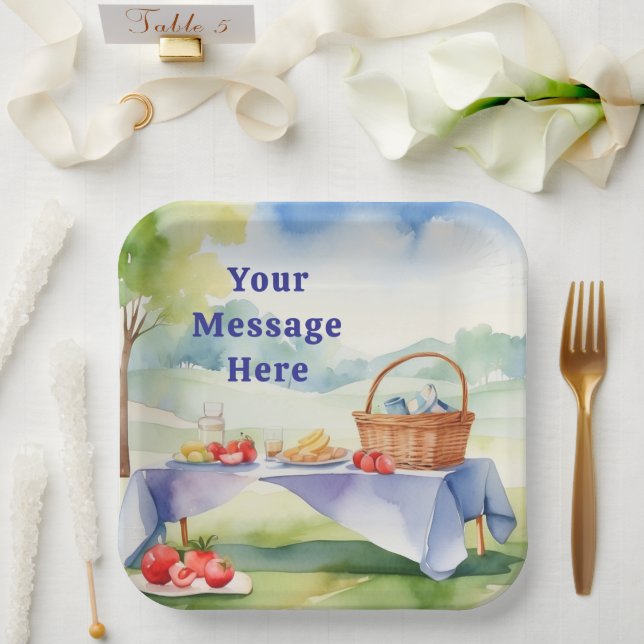 Assiettes En Carton Bbq Barbecue Party (Mariage)