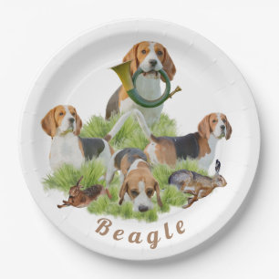 Assiettes En Carton Beagle