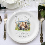 Assiettes En Carton Bearly wait ourson aventure en oursons attend le b<br><div class="desc">Bearly wait Adventure attend mignon ours couchage baby shower papier modèle assiettes,  vaisselle de baby shower personnalisée,  aquarelle sauvage de l'Alaska,  baby shower des bois,  thème de chute,  petit oiseau sauvage,  baby shower thématique du parc national</div>