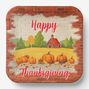 Assiettes En Carton Beau Bon thanksgiving tendance automne