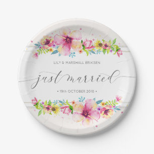 Assiettes En Carton Beau Mariage marié Plaque de papier