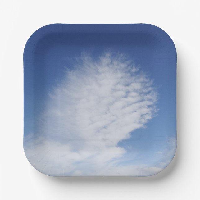 Assiettes En Carton Beau nuage (Recto)