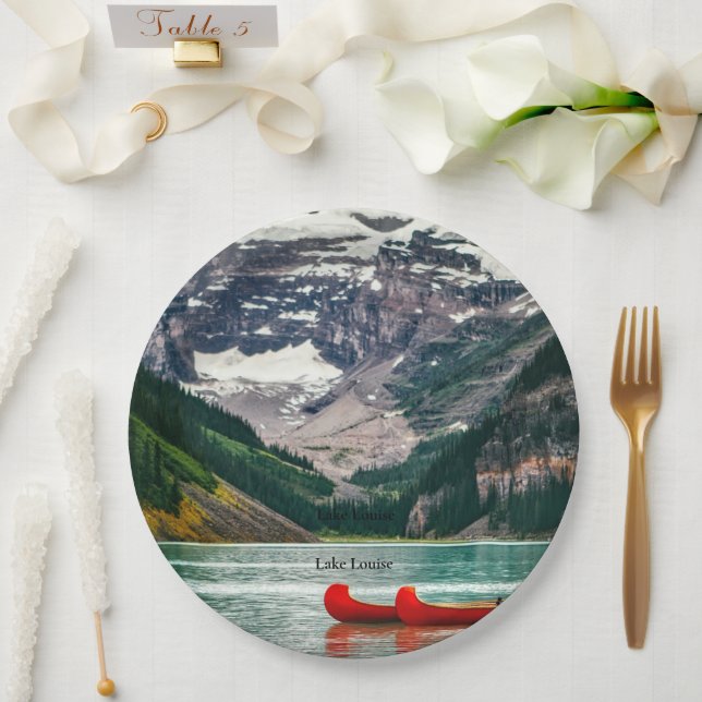 Assiettes En Carton Beautiful Lake Louise, Canada (Mariage)
