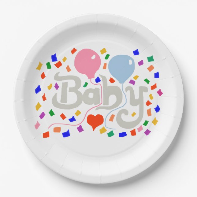 Assiettes En Carton Bébé (Devant)
