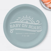 Bébé à bord surf Baby shower bleu