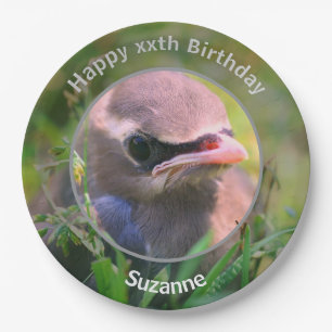 Assiettes En Carton Bébé cirage Oiseau Personnalisé fête d'anniversair