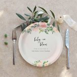 Assiettes En Carton Bébé en fleurs | Baby shower floral rose et pêche<br><div class="desc">Ajoutez une touche festive et amusante à votre célébration avec des assiettes personnalisées en papier pour baby showers, anniversaires et autres fêtes. Avec votre décor de table étant l'un des éléments les plus importants dans l'aspect de votre événement, envisagez d'utiliser des assiettes personnalisées pour un détail signature pour compléter n'importe...</div>