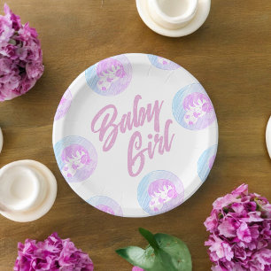 Assiettes En Carton Bébé fille 