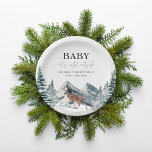 Assiettes En Carton Bébé Il fait froid à l’extérieur du Baby shower fo<br><div class="desc">Passez dans la forêt d'hiver et prenez une douche à la maman-to-be avec ces plaques en papier baby shower avec la forêt peinte à la main,  les pins et le paysage de cerfs dans la neige.</div>