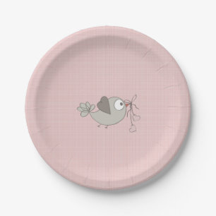 Assiettes En Carton Bébé Oiseau Adorable Baby Shower