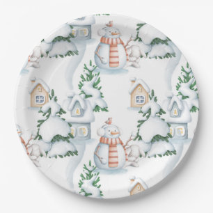 Assiettes En Carton Bébé son froid à l'extérieur des plaques de papier