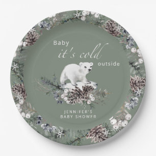 Assiettes En Carton Bébé son froid à l'extérieur des plaques de papier