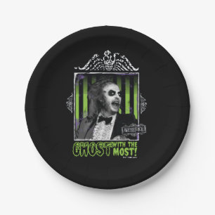 Assiettes En Carton Beetlejus Portrait "Ghost With the Most"
