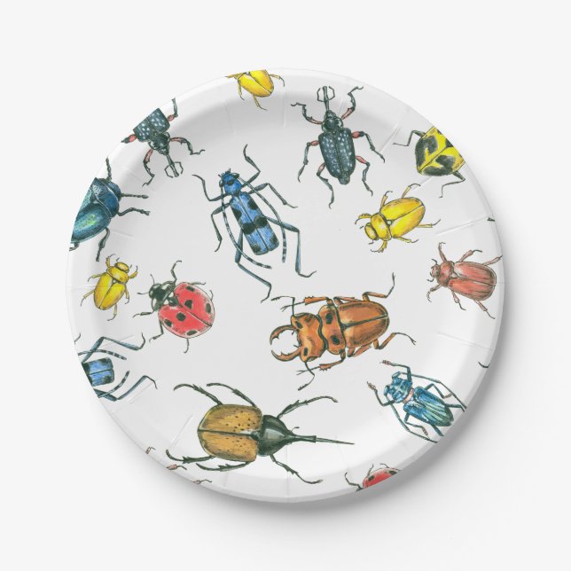 Assiettes En Carton Beetles (Devant)