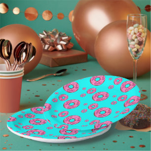 Assiettes En Carton beignets de crème rose