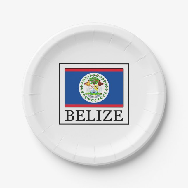 Assiettes En Carton Belize (Devant)