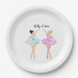 Assiettes En Carton belle danseuse, jumelle