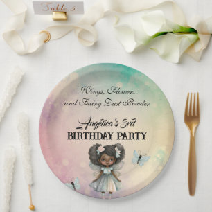 Assiettes En Carton Belle Fée Magique Anniversaire