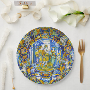 Assiettes En Carton Belle Lavish Vintage Mythe grec Aeneas