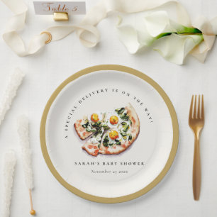 Assiettes En Carton Belle livraison spéciale Pizza Baby shower Party
