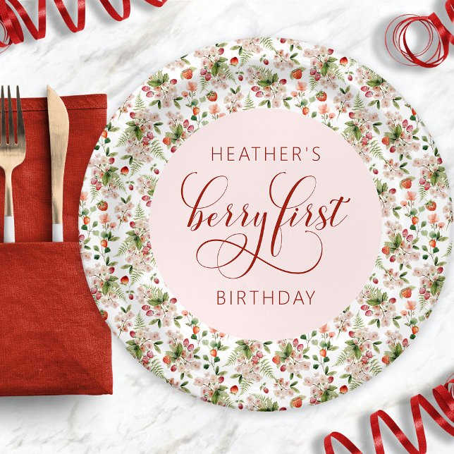 Assiettes En Carton Berry 1er (Berry 1st paper plates
)