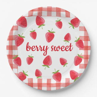 Assiettes En Carton Berry Sweet Strawberry Party Napkin