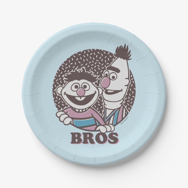 Assiettes En Carton Bert & Ernie | Bros (Devant)
