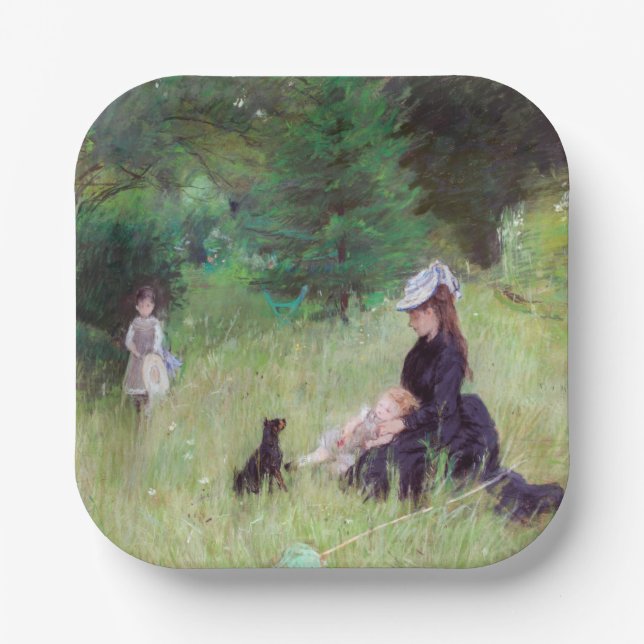 Assiettes En Carton Berthe Morisot - Dans un parc (Recto)