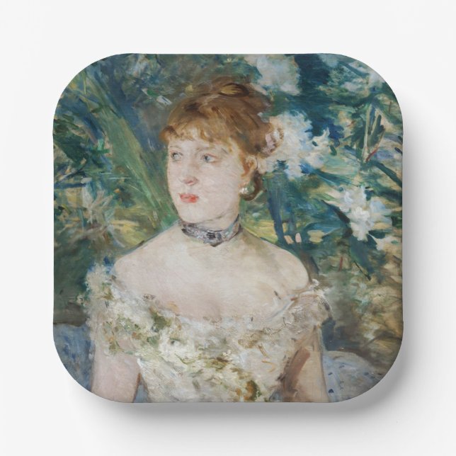 Assiettes En Carton Berthe Morisot - Jeune fille dans une balle (Recto)