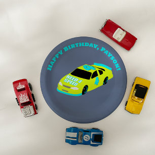Assiettes En Carton Besoin de 4 Speed Race Car Boys 4th Birthday Party