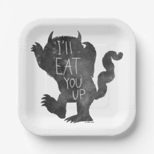 Assiettes En Carton Bête Sauvage Je vais te dévorer