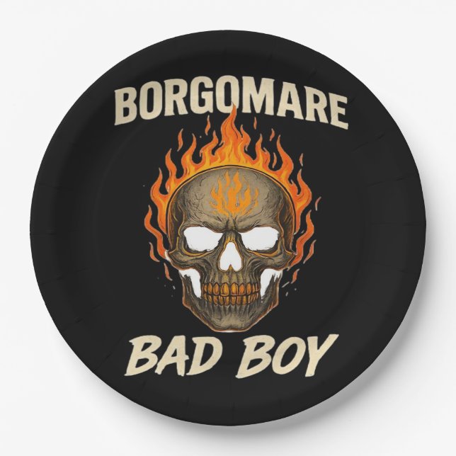 Assiettes En Carton Bgm Mauvais - Squelette Mains Coeur (Devant)