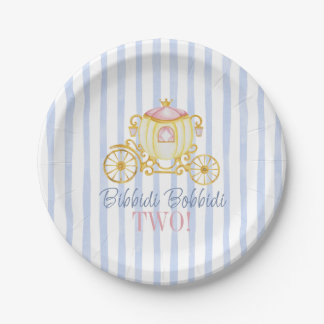 Assiettes En Carton Bibbidi Bobbidi Boo Two - Second Princess Birthday