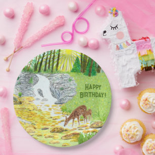 Assiettes En Carton Biche et faon
