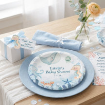 Bientôt sous l'eau Baby Shower Créature océanique
