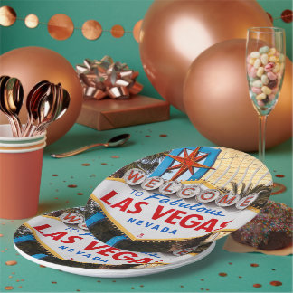 Assiettes En Carton Bienvenue à Las Vegas Papier & Plaques de fête