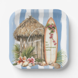 Assiettes En Carton Bienvenue dans notre maison de retraite sur le thè