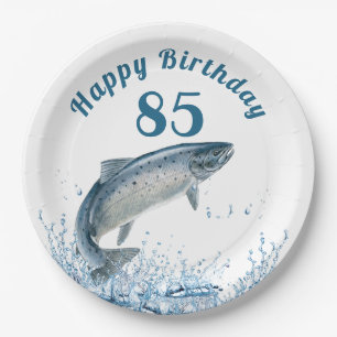 Assiettes En Carton Big Fish In Water 85th Birthday Party Plaque papie