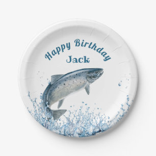 Assiettes En Carton Big Fish In Water Fête d'anniversaire